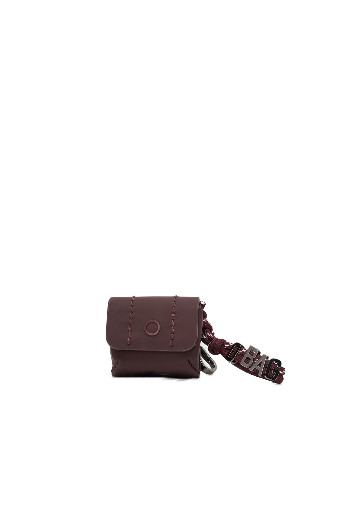Accessorio Charms Pods Con Moschettone O Bag Crocus Tessuto Gommato Burgundy