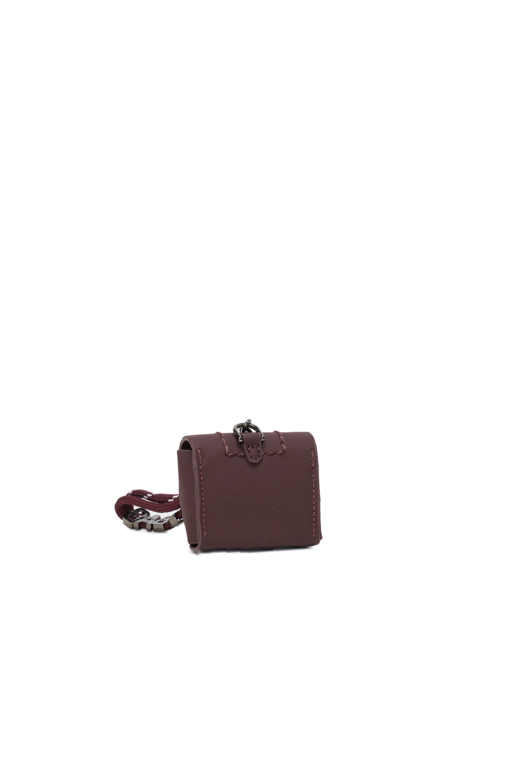 Accessorio Charms Pods Con Moschettone O Bag Crocus Tessuto Gommato Burgundy