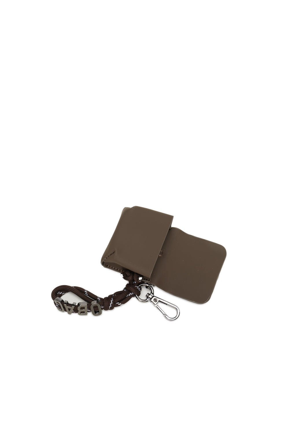 Accessorio Charms Pods Con Moschettone O Bag Crocus Tessuto Gommato Cioccolato