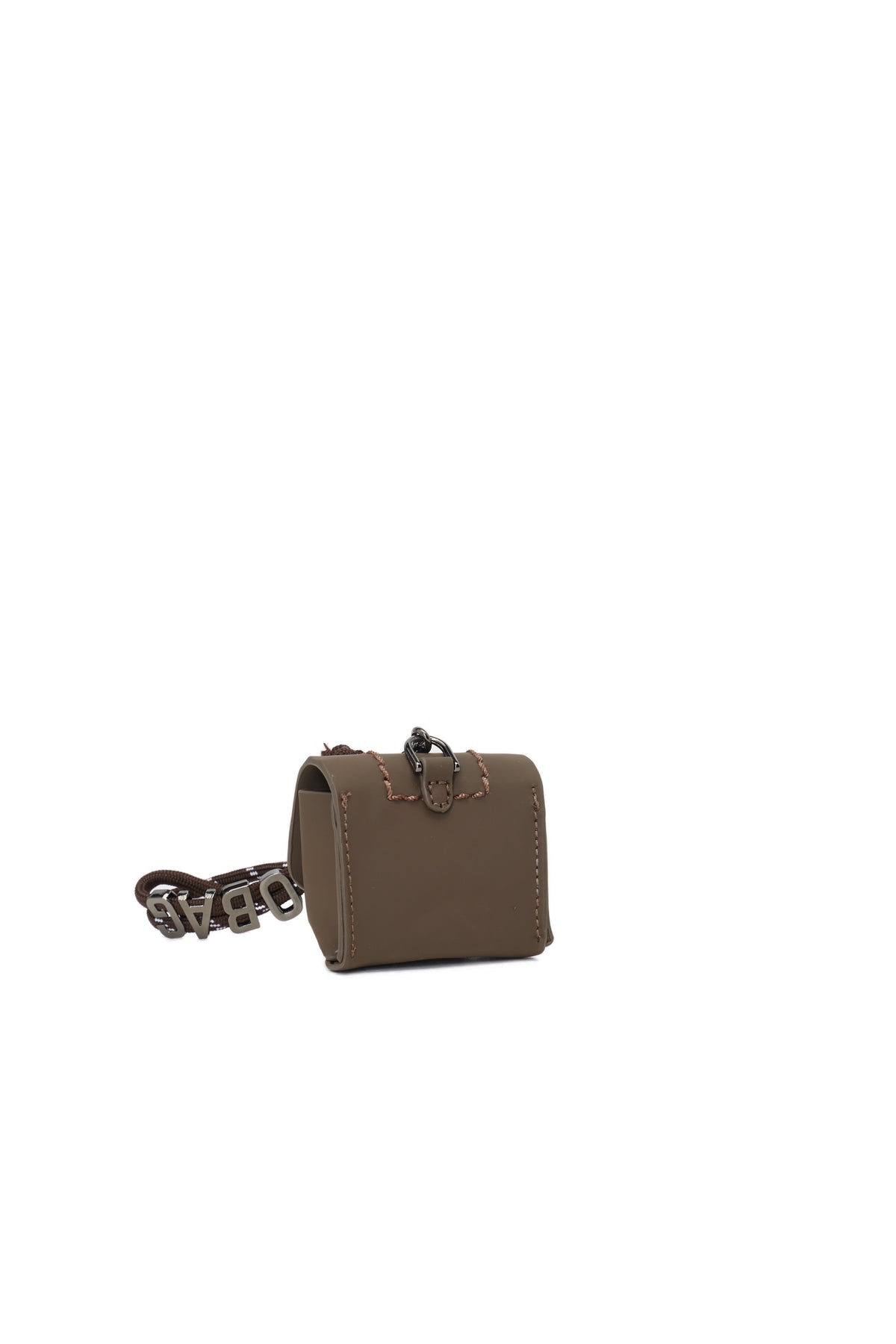 Accessorio Charms Pods Con Moschettone O Bag Crocus Tessuto Gommato Cioccolato