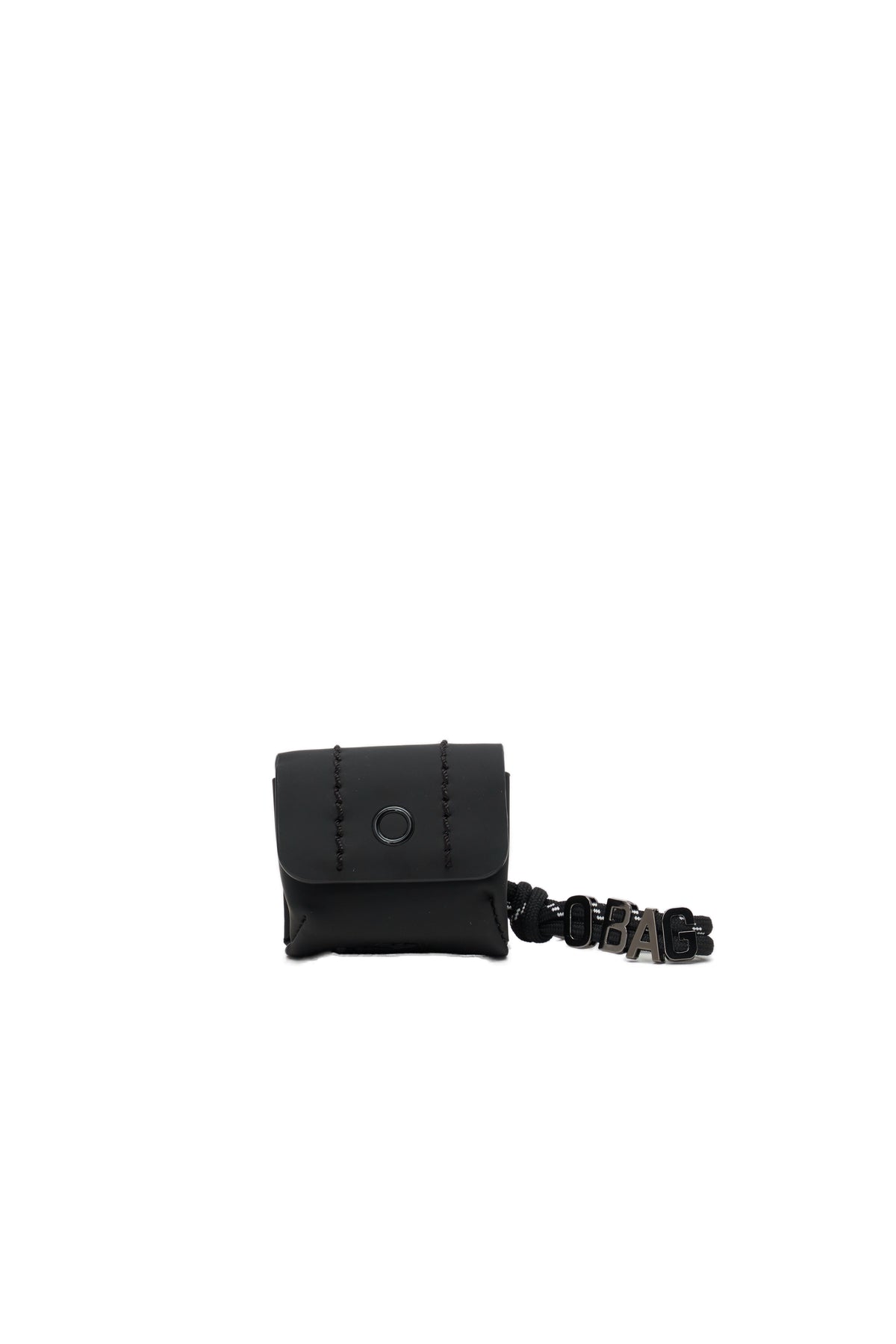 Accessorio Charms Pods Con Moschettone O Bag Crocus Tessuto Gommato Nero