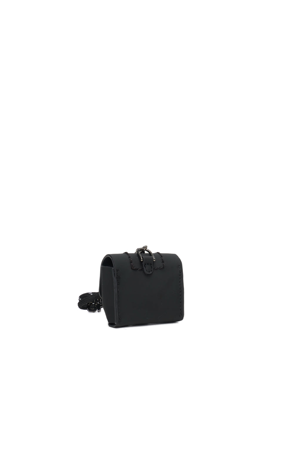 Accessorio Charms Pods Con Moschettone O Bag Crocus Tessuto Gommato Nero