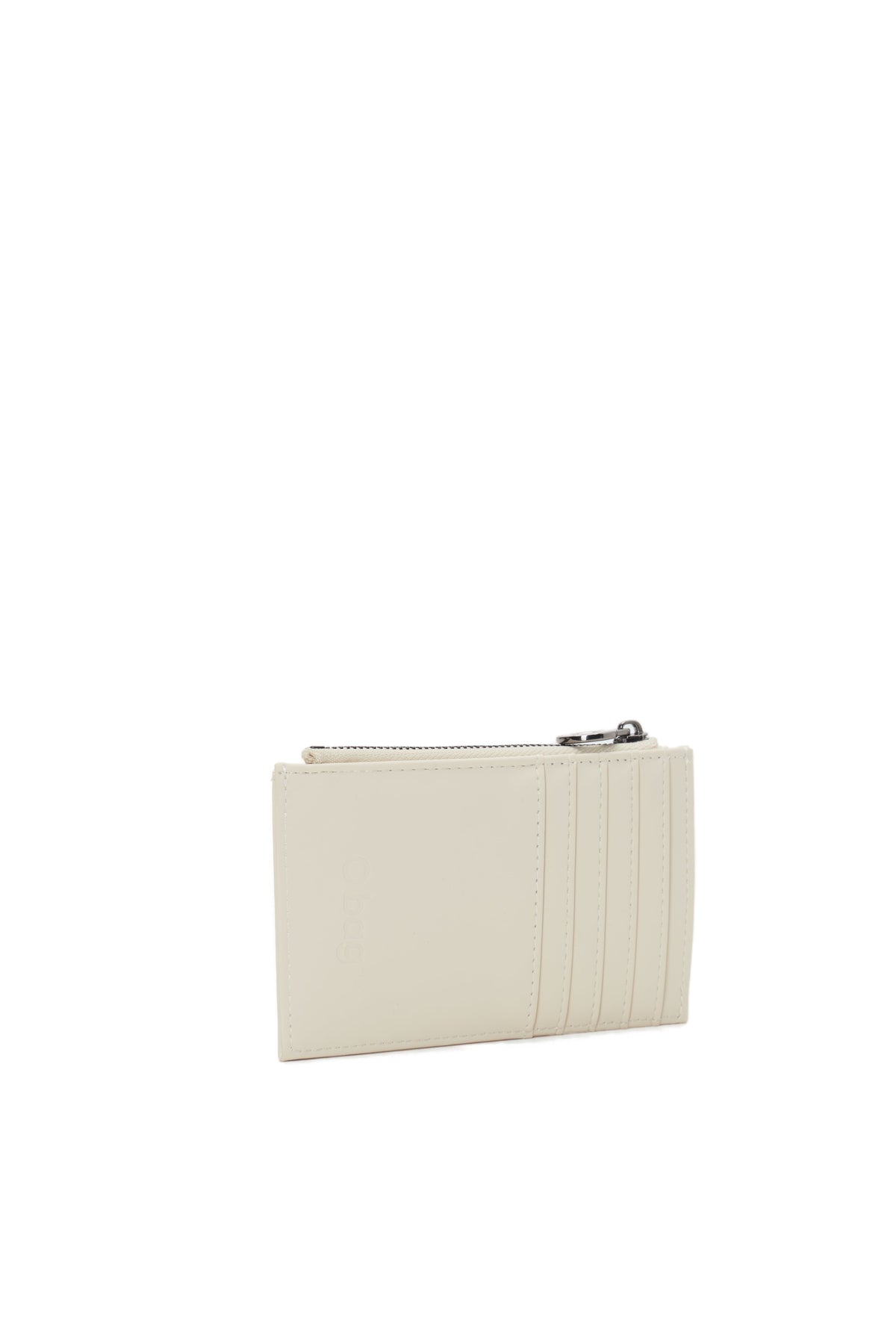 Accessorio Portacarte Con Zip O Bag Anemone Tessuto Gommato Burro