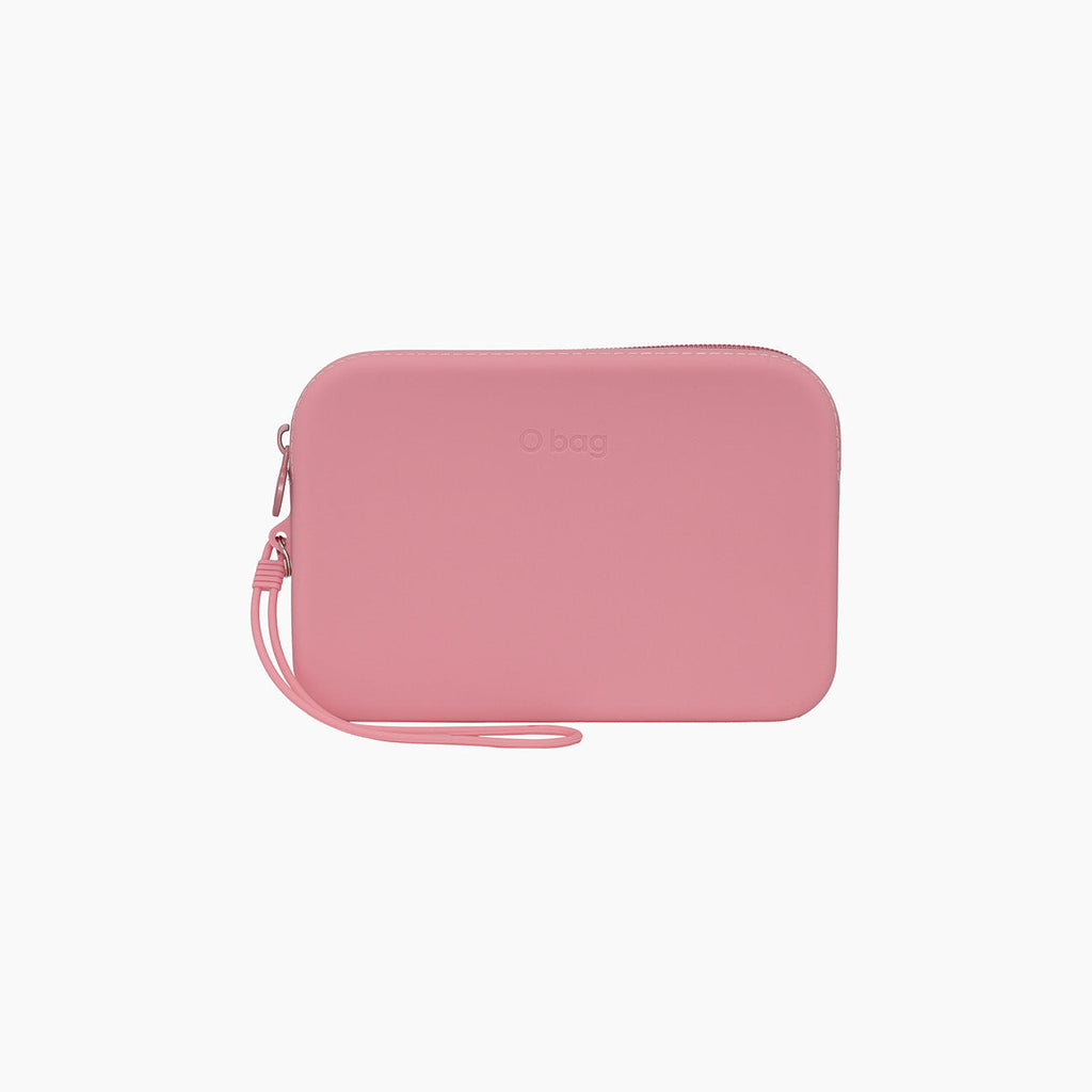 Accessorio necessaire con zip e manichetto O bag fiesta silicone blush