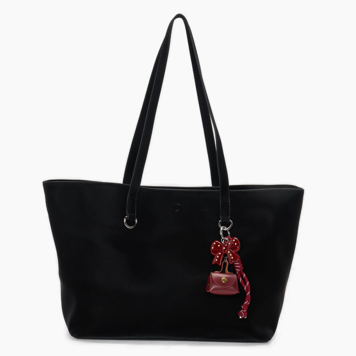 Borsa Completa Con Manici O Bag Icon Iris Tessuto Gommato New Rosso