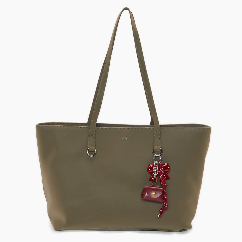 Borsa Completa Con Manici O Bag Icon Iris Tessuto Gommato verde