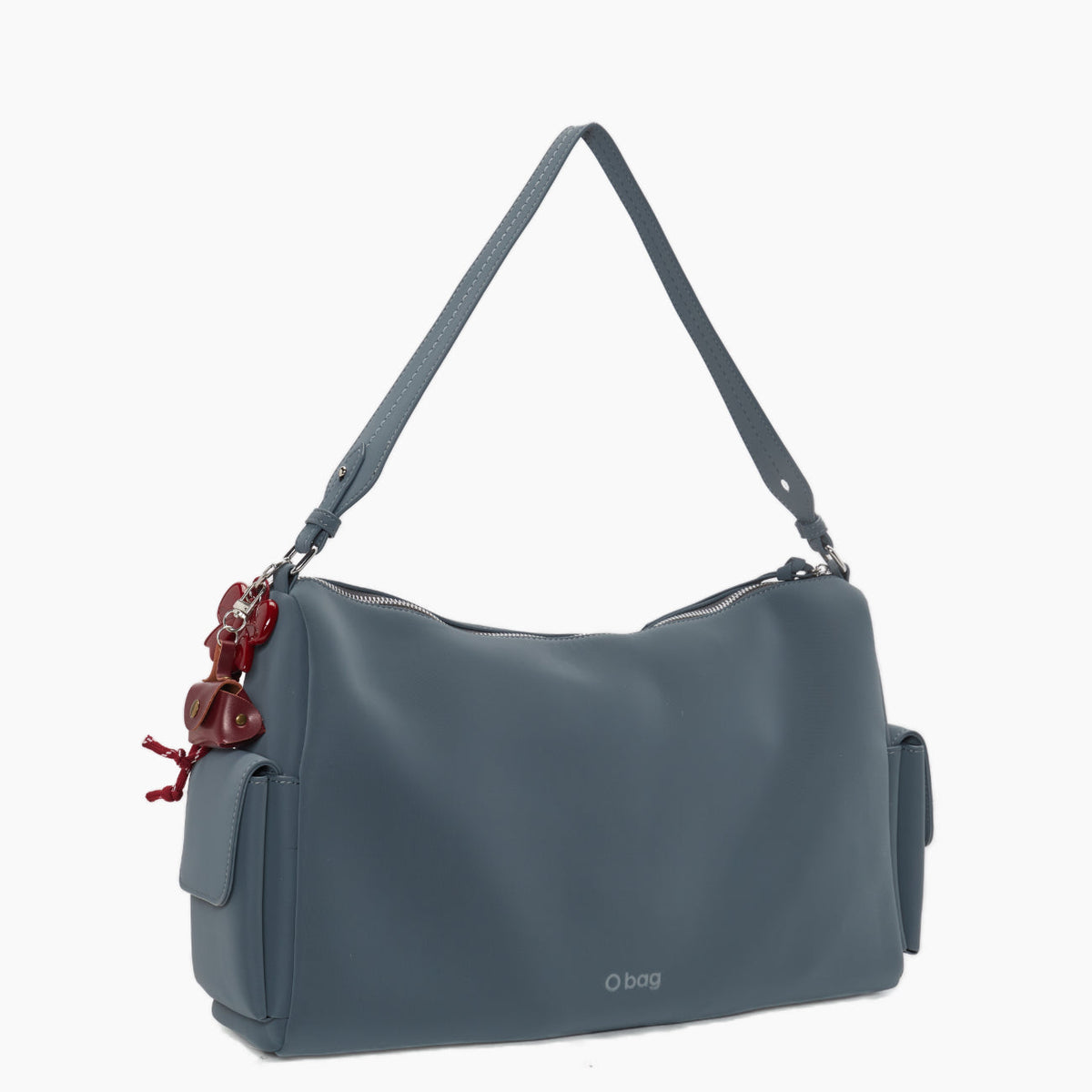 Borsa Completa Con Chiusura Zip E Tasche O Bag Sacca Iris Tessuto Gommato New Carta Da Zucchero