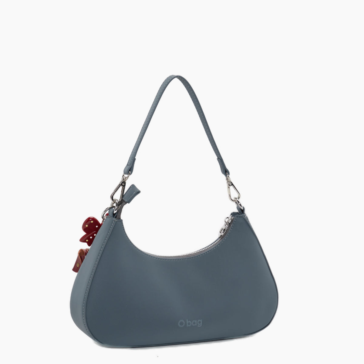 Borsa Completa A Spalla Con Chiusura Zip O Bag Hobo Iris Tessuto Gommato New Carta Da Zucchero