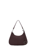 O Bag Cortina Rubberized Fabric Burgundy Complete Shoulder Bag with Zip Closure