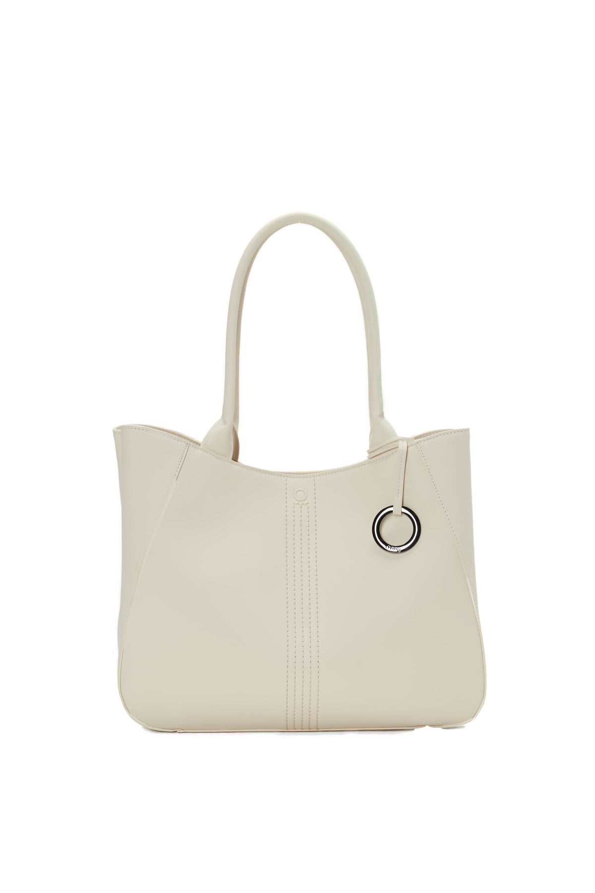 Borsa Completa Shopper Con Chiusura Zip O Bag courmayeur Tessuto Gommato Burro