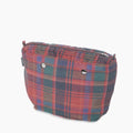 O bag Caledonia Fabric Internal Zip Bag Navy Blue