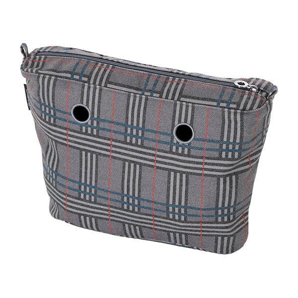 Sacca Interna Zip O Bag Tessuto Scottish Dark Laguna Blue
