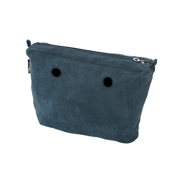 Sacca Interna Zip O Bag Mini Tessuto Sintetico Scamosciato Denim