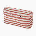 O bag Beach internal zip-up bag in cotton-polyester fabric with erika stripe print