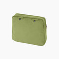O bag Reverse internal zip-up bag with loops in avocado suede-effect synthetic fabric
