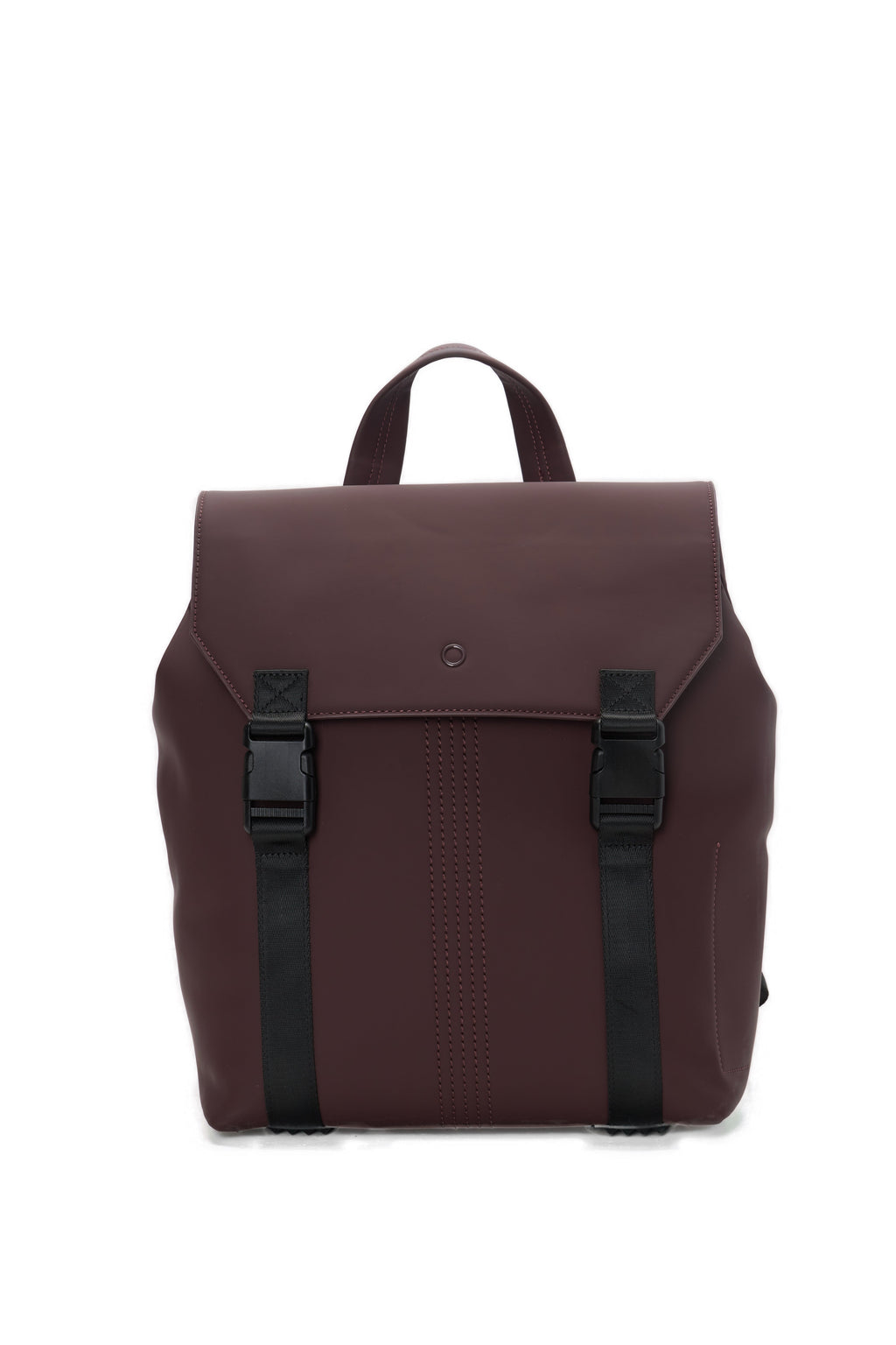 Zaino Completo Con Spallaccio O Bag Livigno Tessuto Gommato Burgundy