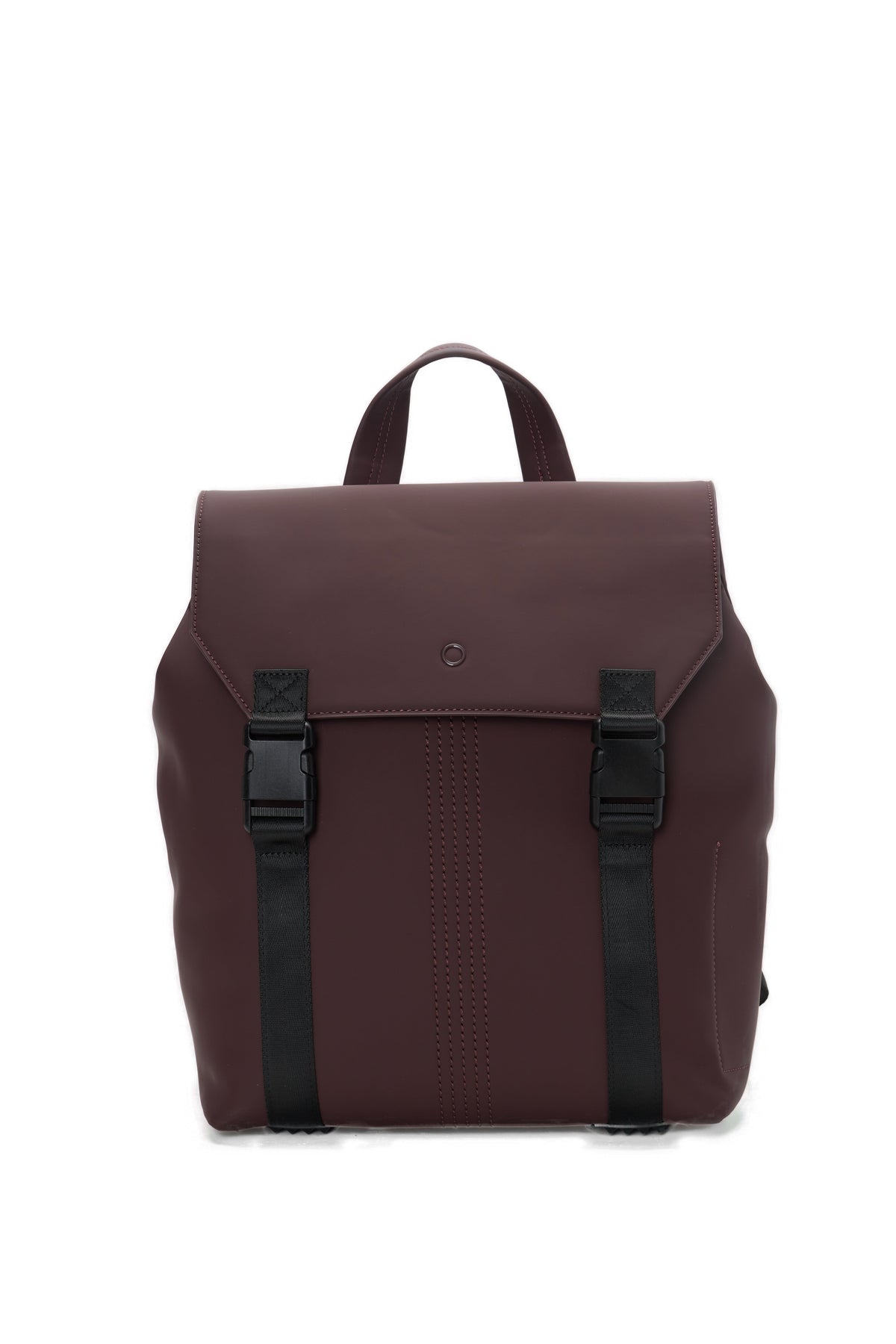 Zaino Completo Con Spallaccio O Bag Livigno Tessuto Gommato Burgundy