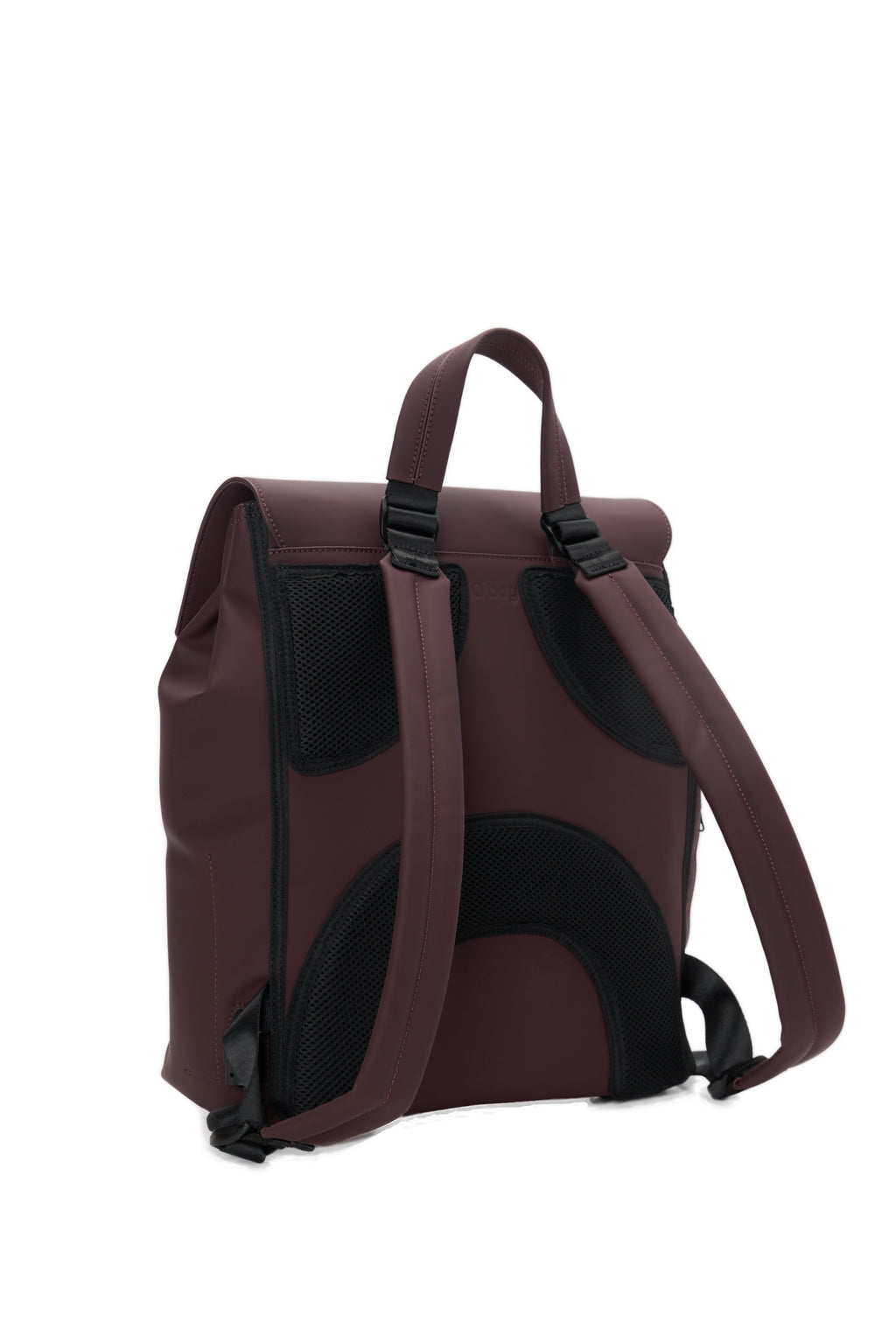 Zaino Completo Con Spallaccio O Bag Livigno Tessuto Gommato Burgundy