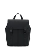 Zaino Completo Con Spallaccio O Bag Livigno Tessuto Gommato Nero