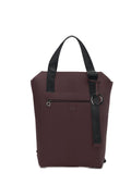 Zaino Completo Con Chiusura Zip E Tasca O Bag Zermatt Tessuto Gommato Burgundy