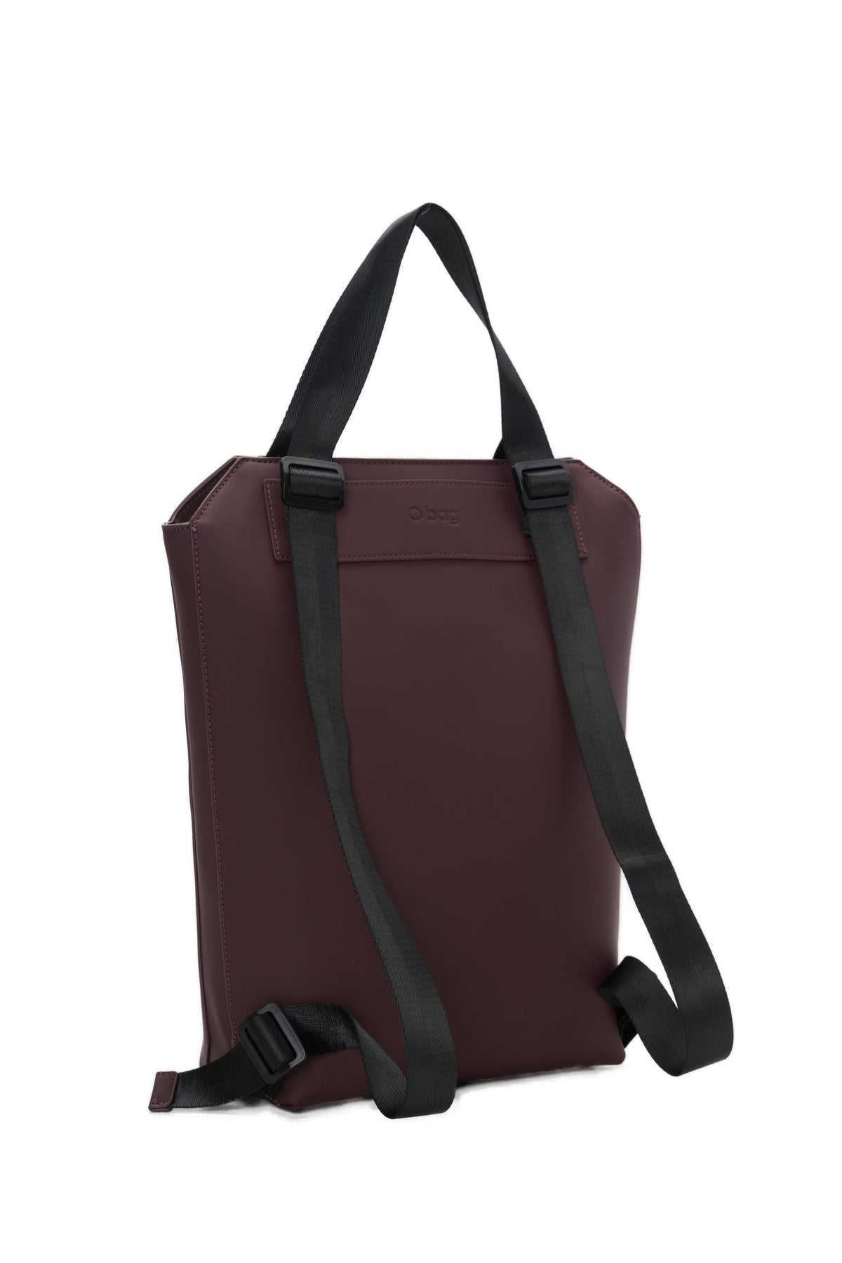 Zaino Completo Con Chiusura Zip E Tasca O Bag Zermatt Tessuto Gommato Burgundy