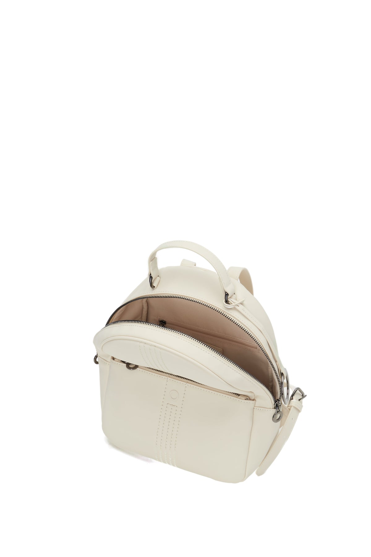 Zaino Completo Con Chiusura Zip E Tasca O Bag Thuile Tessuto Gommato Burro