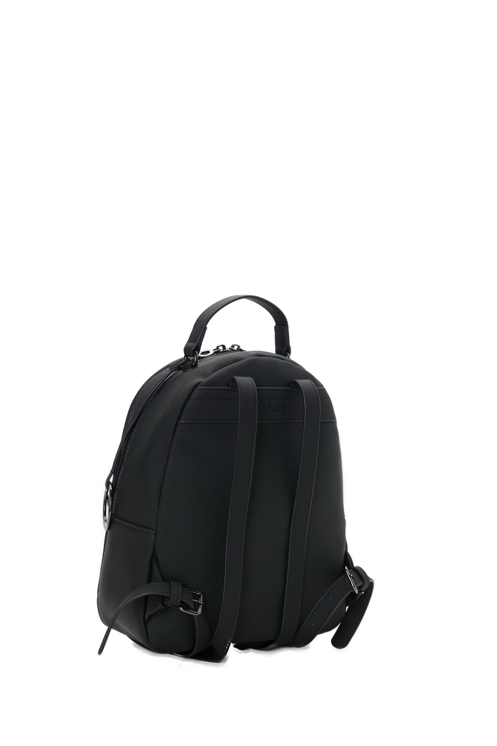 Zaino Completo Con Chiusura Zip E Tasca O Bag Thuile Tessuto Gommato Nero
