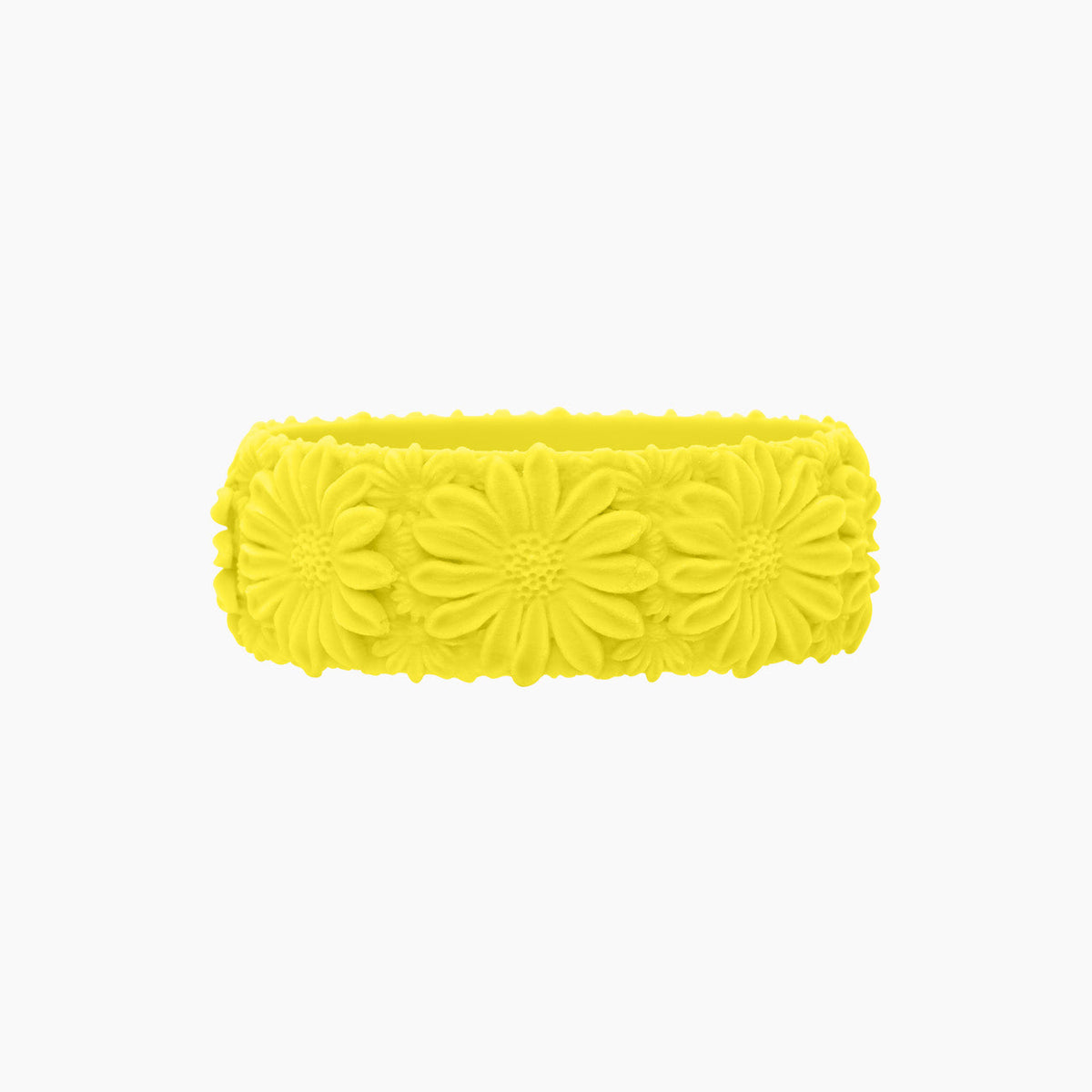 O bracelet Daisy big lime silicone