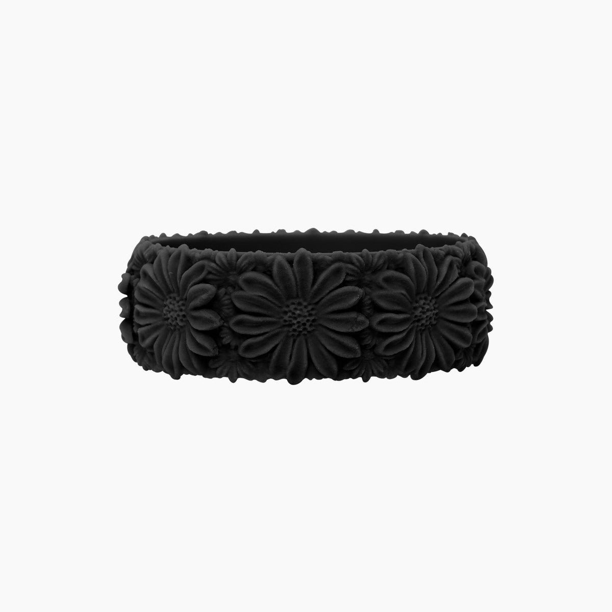 O Bracelet Daisy Big Silicone Nero