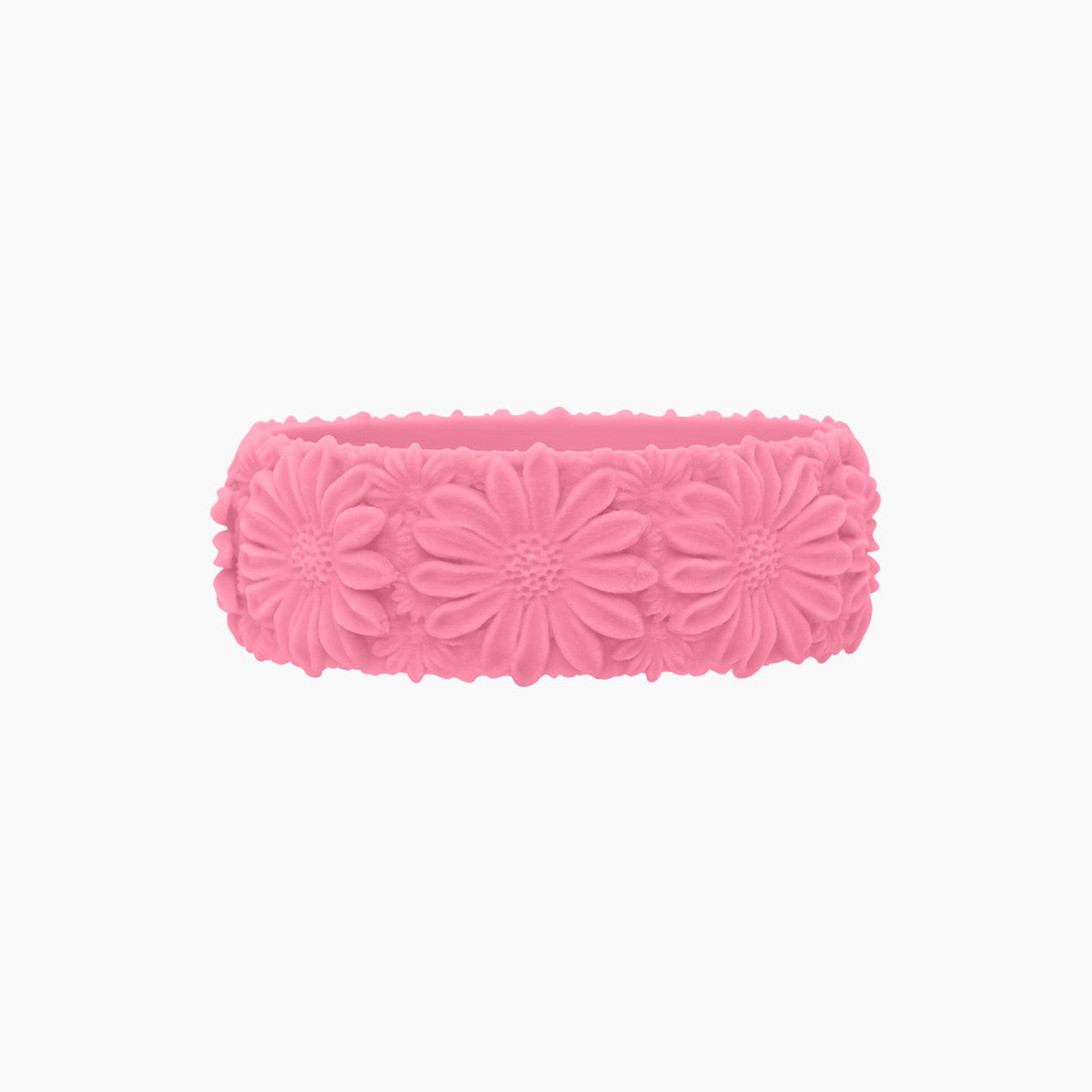 O Bracelet Daisy Big Silicone rosa