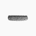 O Bracelet flower slim silicone grafite