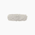 O Bracelet fLower large ivory silicone
