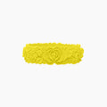 O Bracelet flower big silicone lime