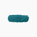 O bracelet flower big teal silicone