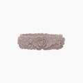 O bracelet flower big silicone taupe