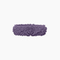 O Bracelet flower large desaturated purple silicone