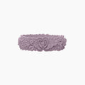 O bracelet flower big pastel purple silicone
