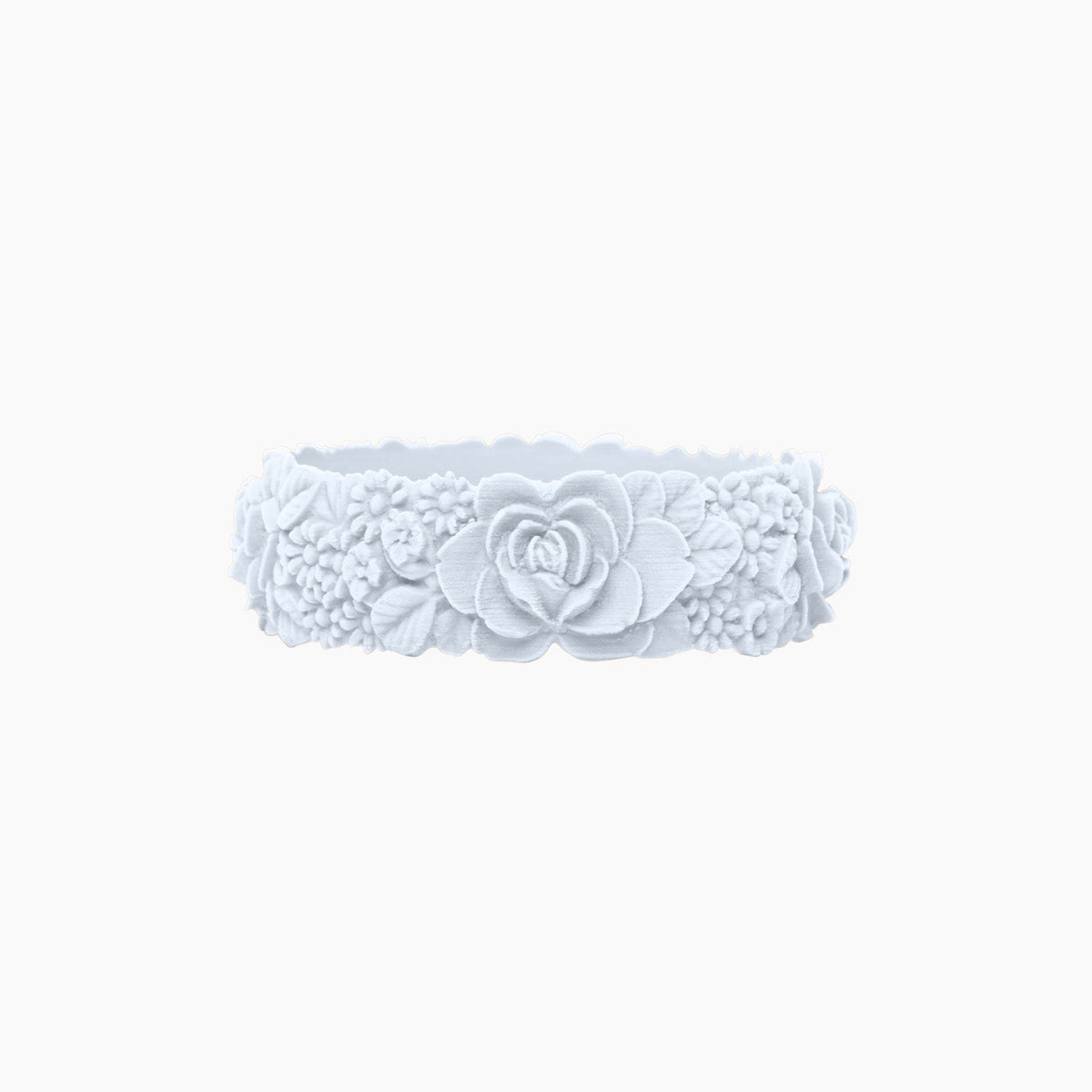 O Bracelet flower big silicone snow
