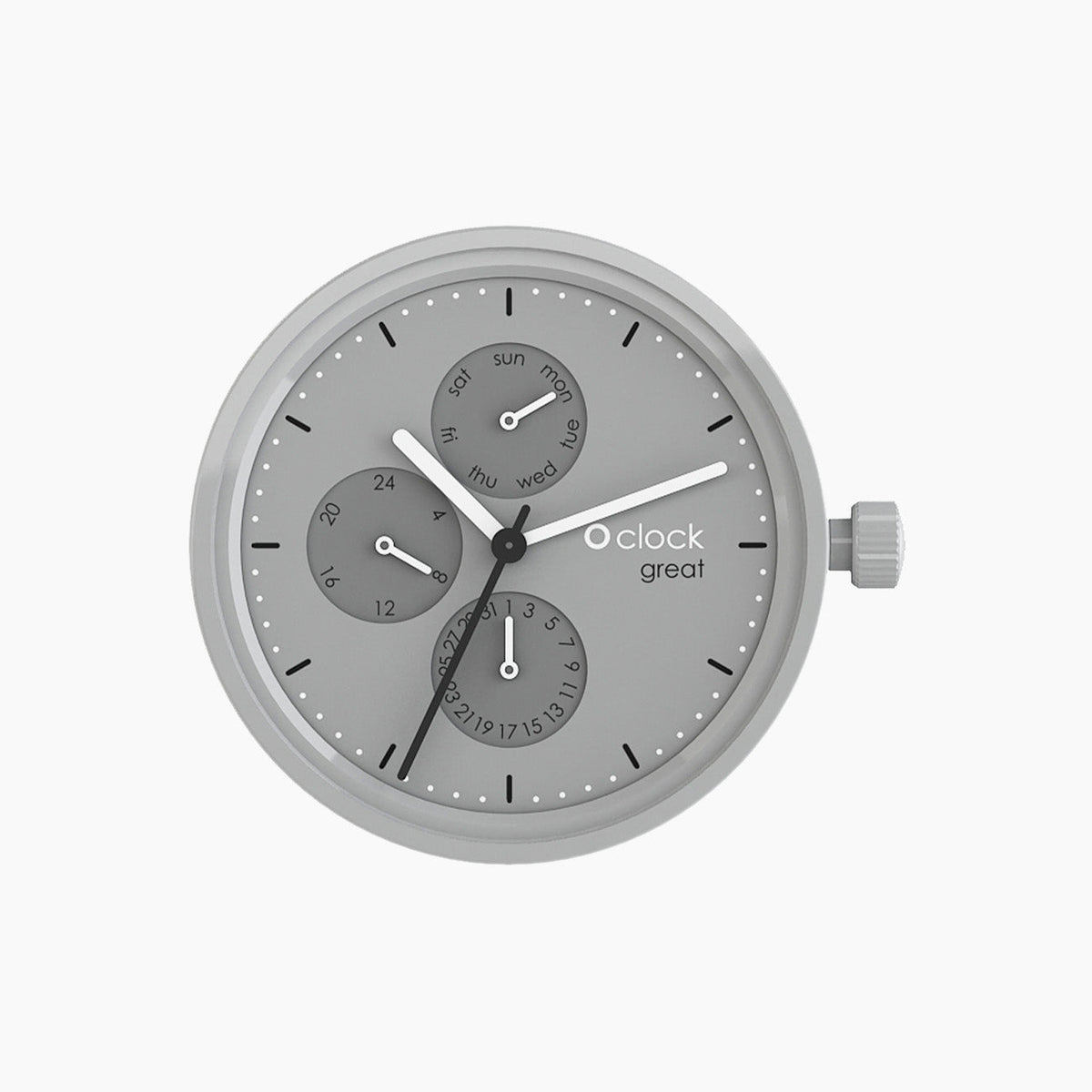 Meccanismo Great date tone on tone grigio