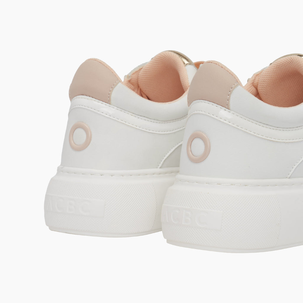 London white and smoke pink sneakers