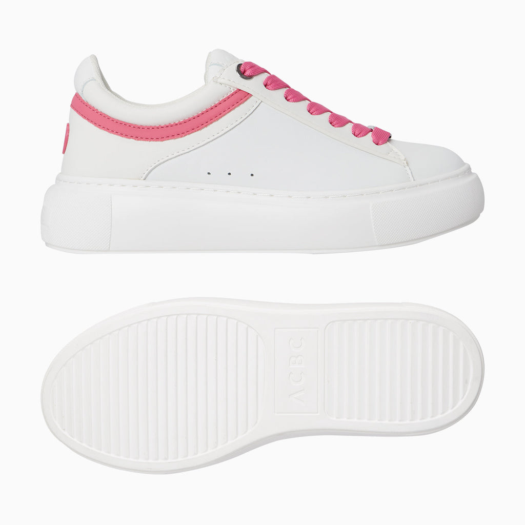 O sneakers Rio bianco e rosa