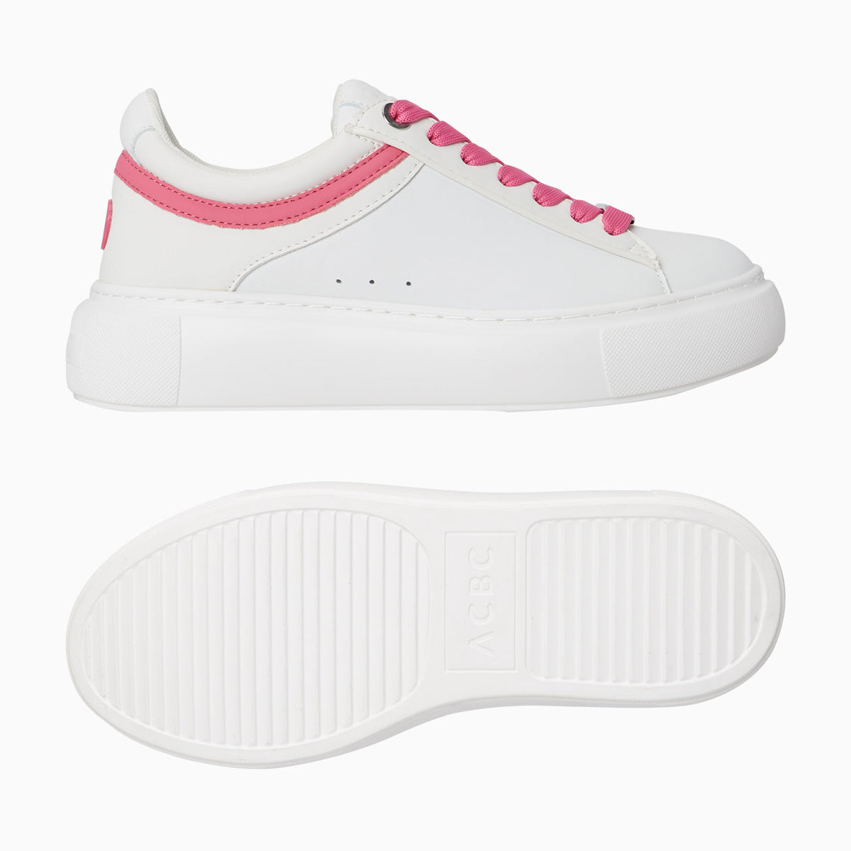O sneakers Rio bianco e rosa