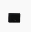 O Bag Men's Full Wallet, Black Rubberized Fabric, Holly