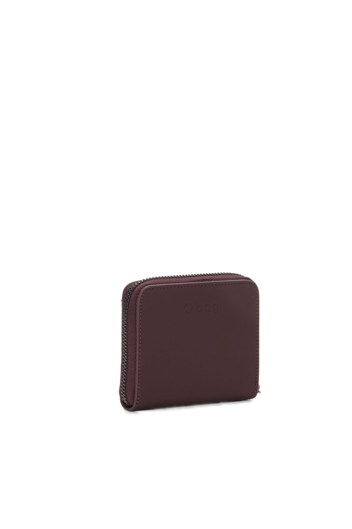 Portafoglio Completo Con Chiusura Zip E Tasca Donna O Half Wally Bucaneve Tessuto Gommato Burgundy